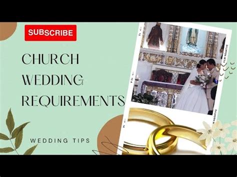 Church Wedding Requirements You Need to Take .
